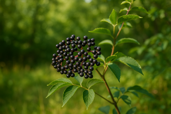 Black Elderberry WS P.E. 6.5% Anthocyanins, 8.5% Polyphenols